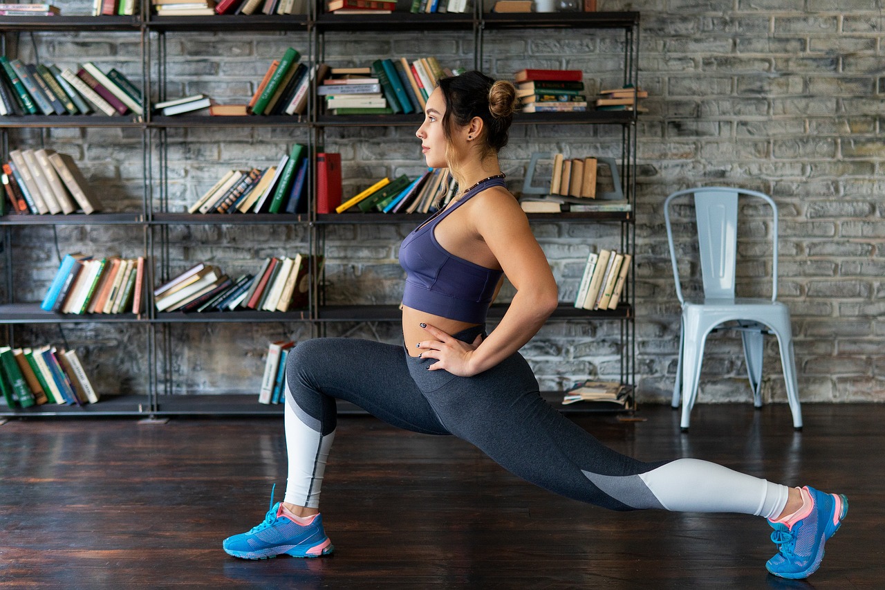 mujer entrenando